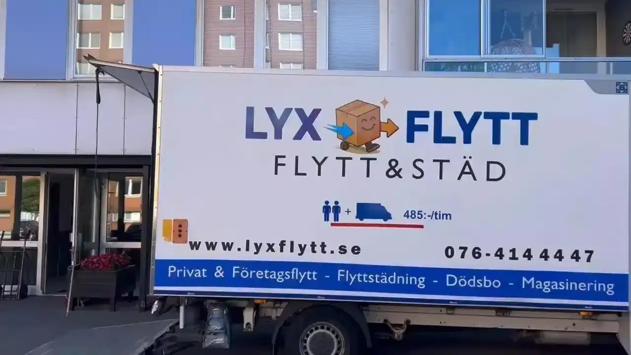 Lyx Flytt flyttbil för flyttfirma i Eslöv